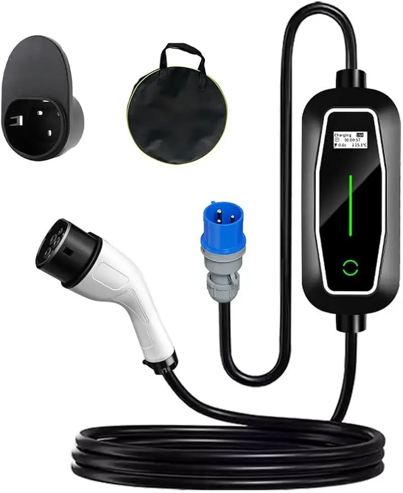 شارژر پرتابل خودرو برقی 3.5KW / 7KW تایپ دو  type-2 با استاندارد اروپایی
