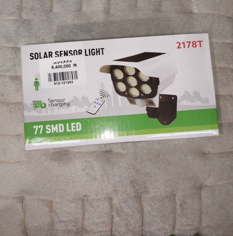 چراغ و پروژکتور خورشیدی طرح دوربین مداربسته مدل 2178T